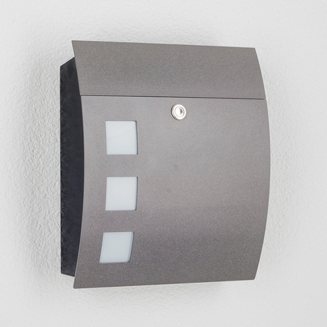Luxueuse boîte aux lettres Nila anthracite