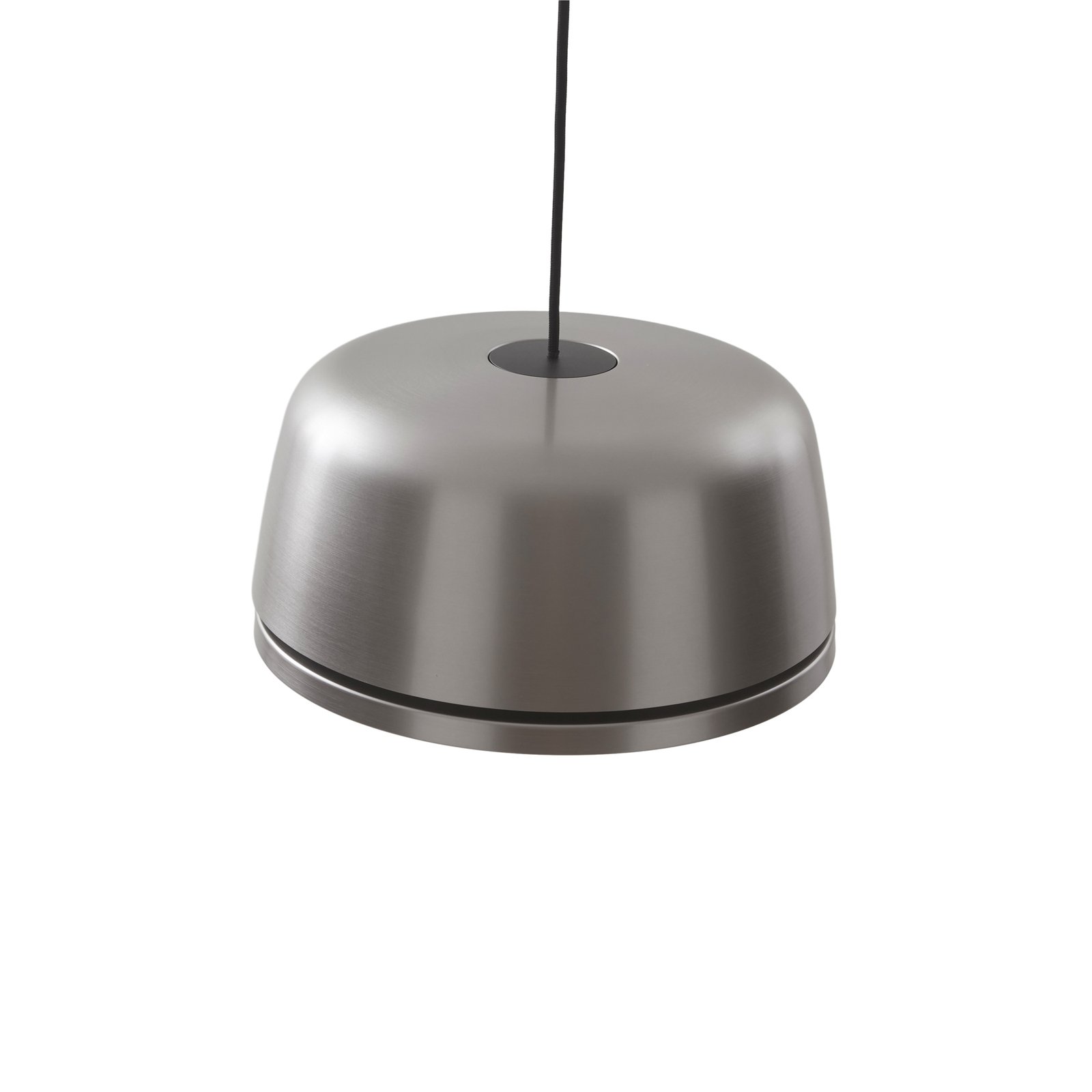 Lucande Suspension LED Faelinor, gris, aluminium, Ø 35 cm