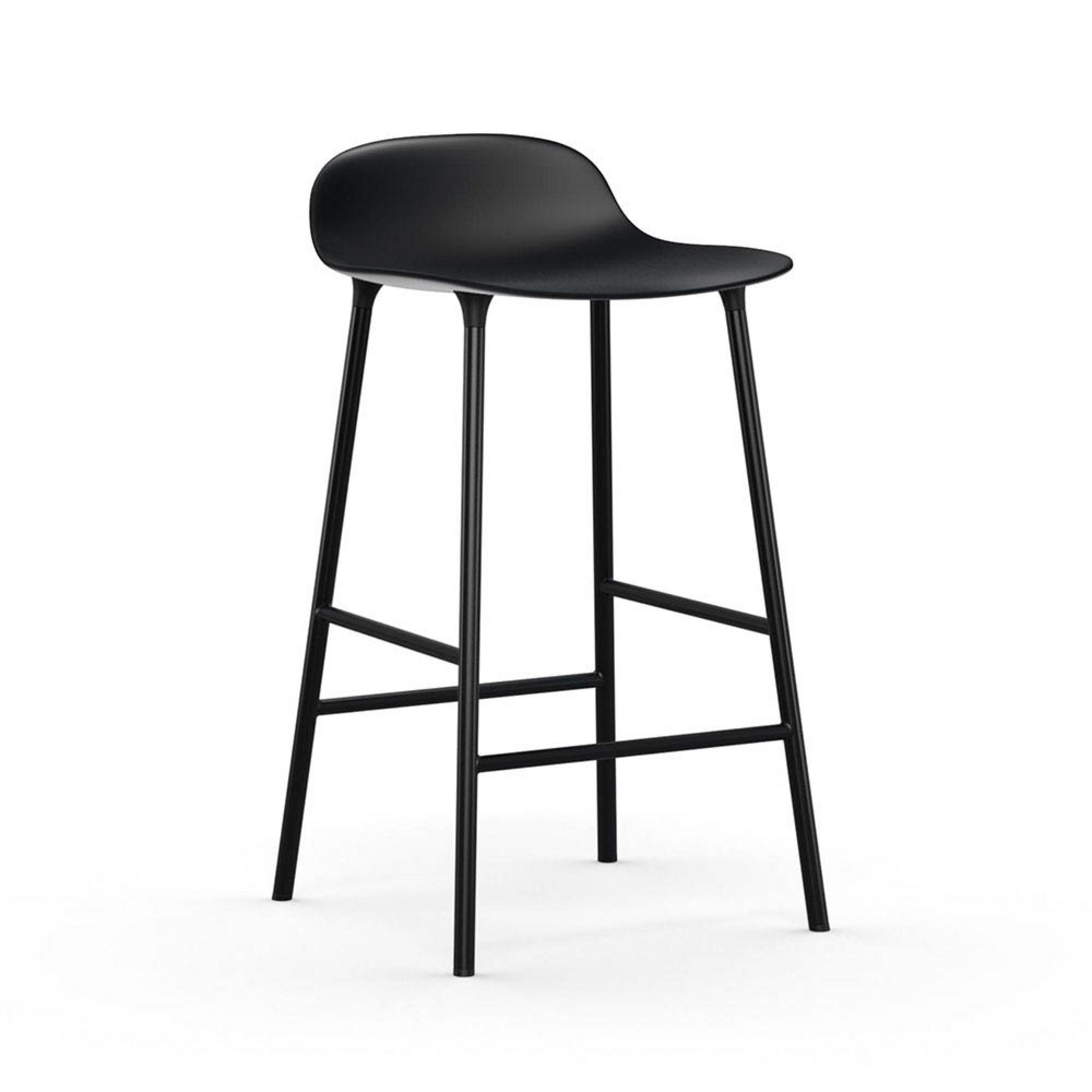 Form barstol H65 Steel/Black - Normann Copenhagen