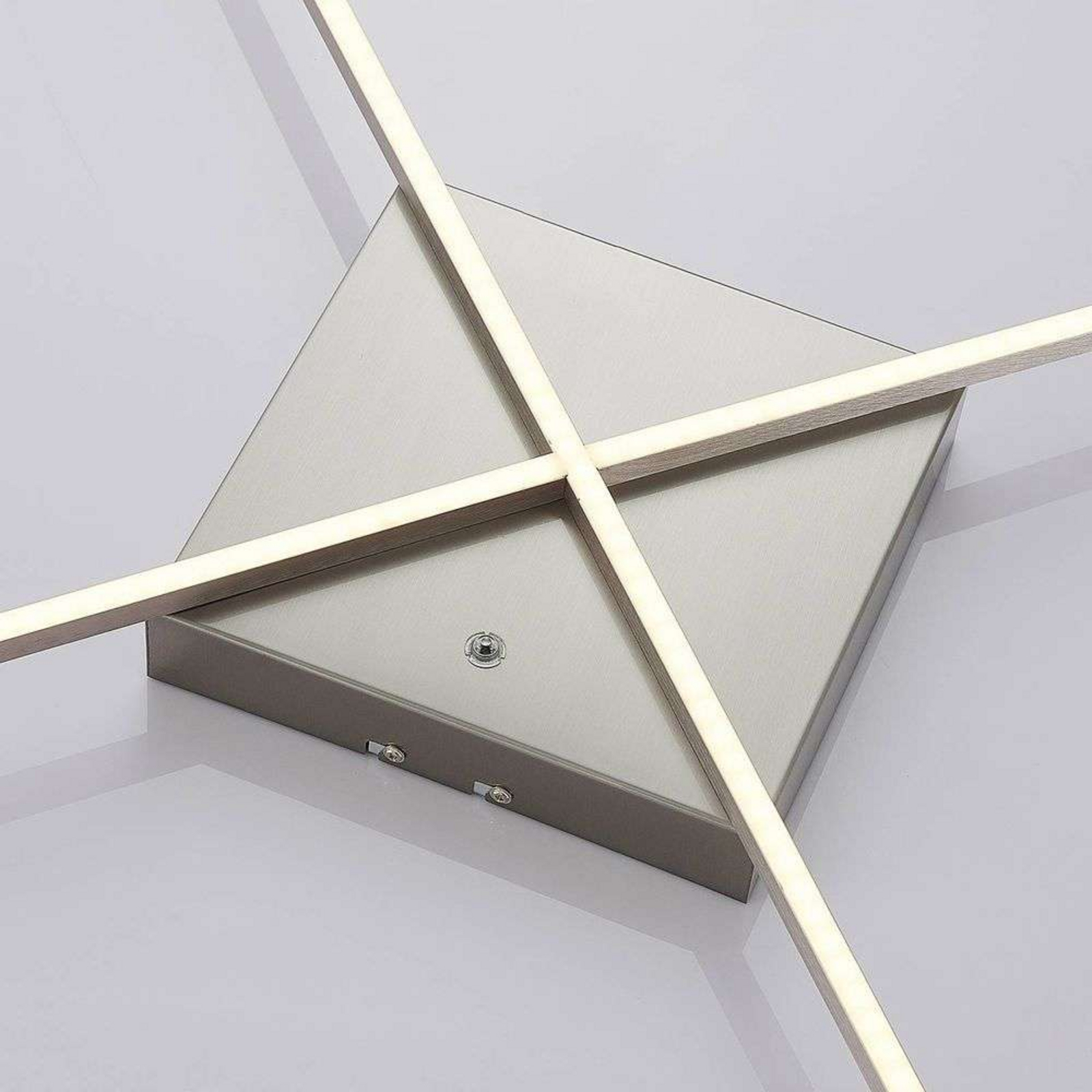 Romee LED Ceiling Lamp w/Remote Control Silver - Lucande