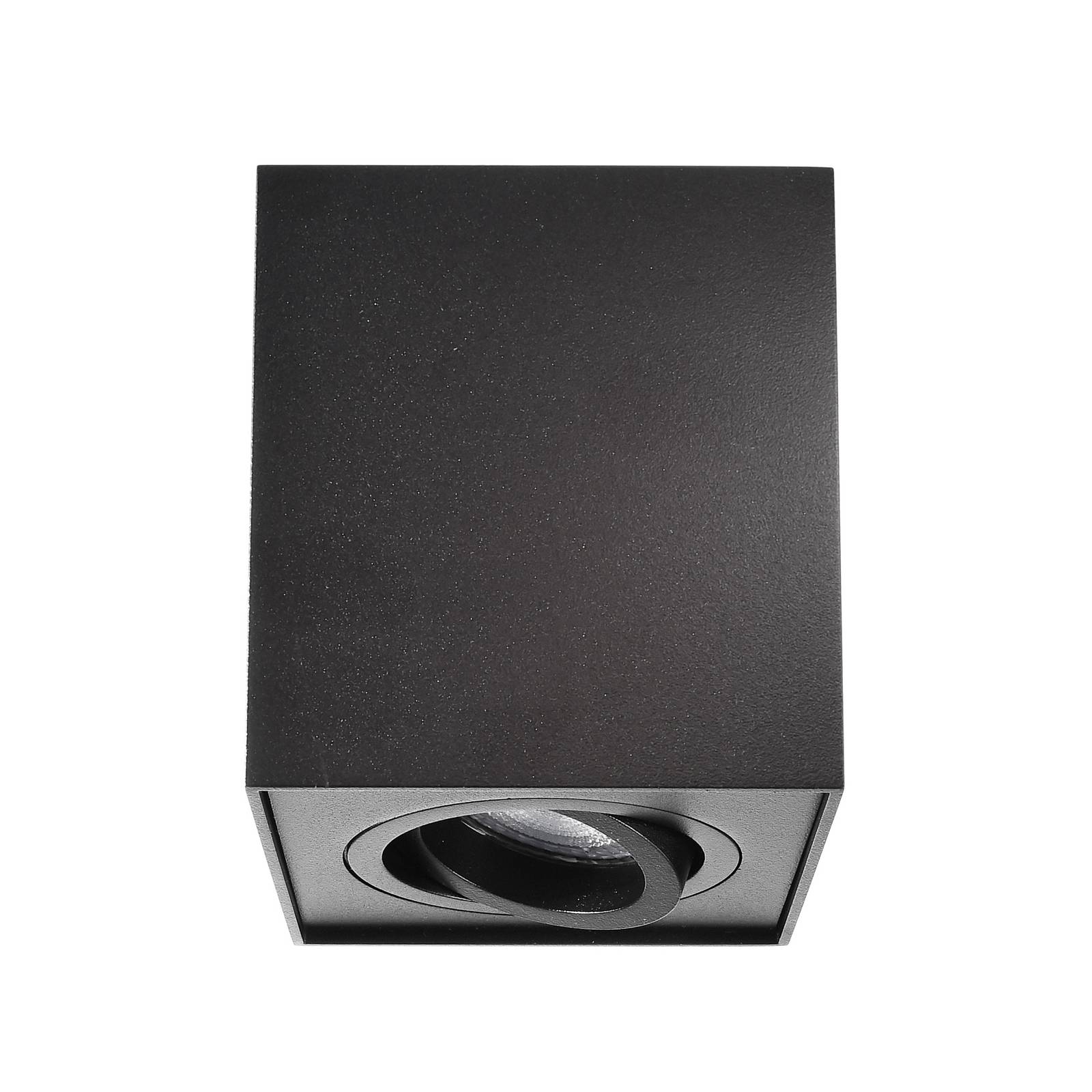 Deckenspot Bengala eckig, schwarz, Alu, GU10, schwenkbar günstig online kaufen