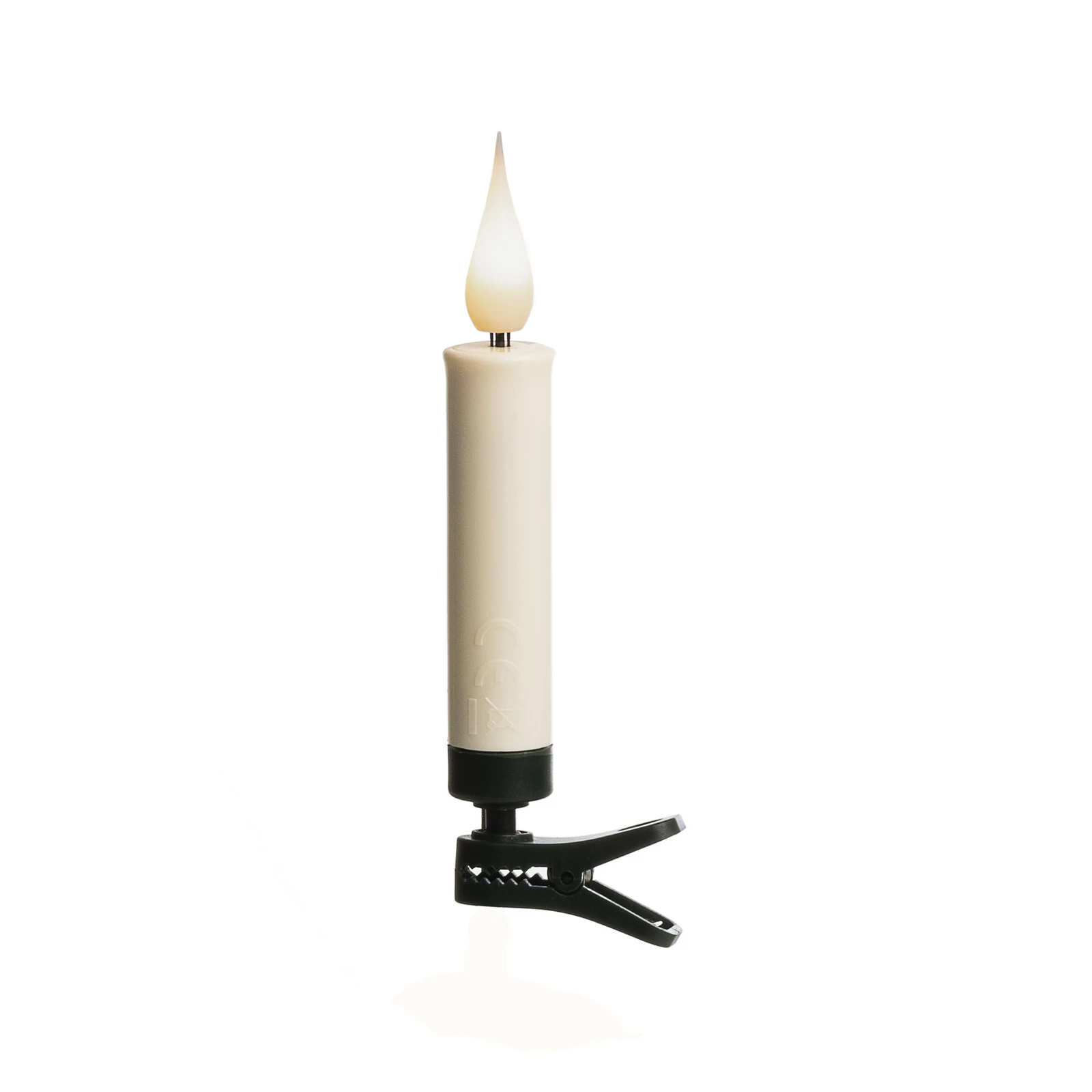 Bougies de Noël LED sans fil blanc, 3D, 12 pièces