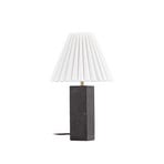 Asher table lamp, height 45 cm, black and white, marble – NOLA