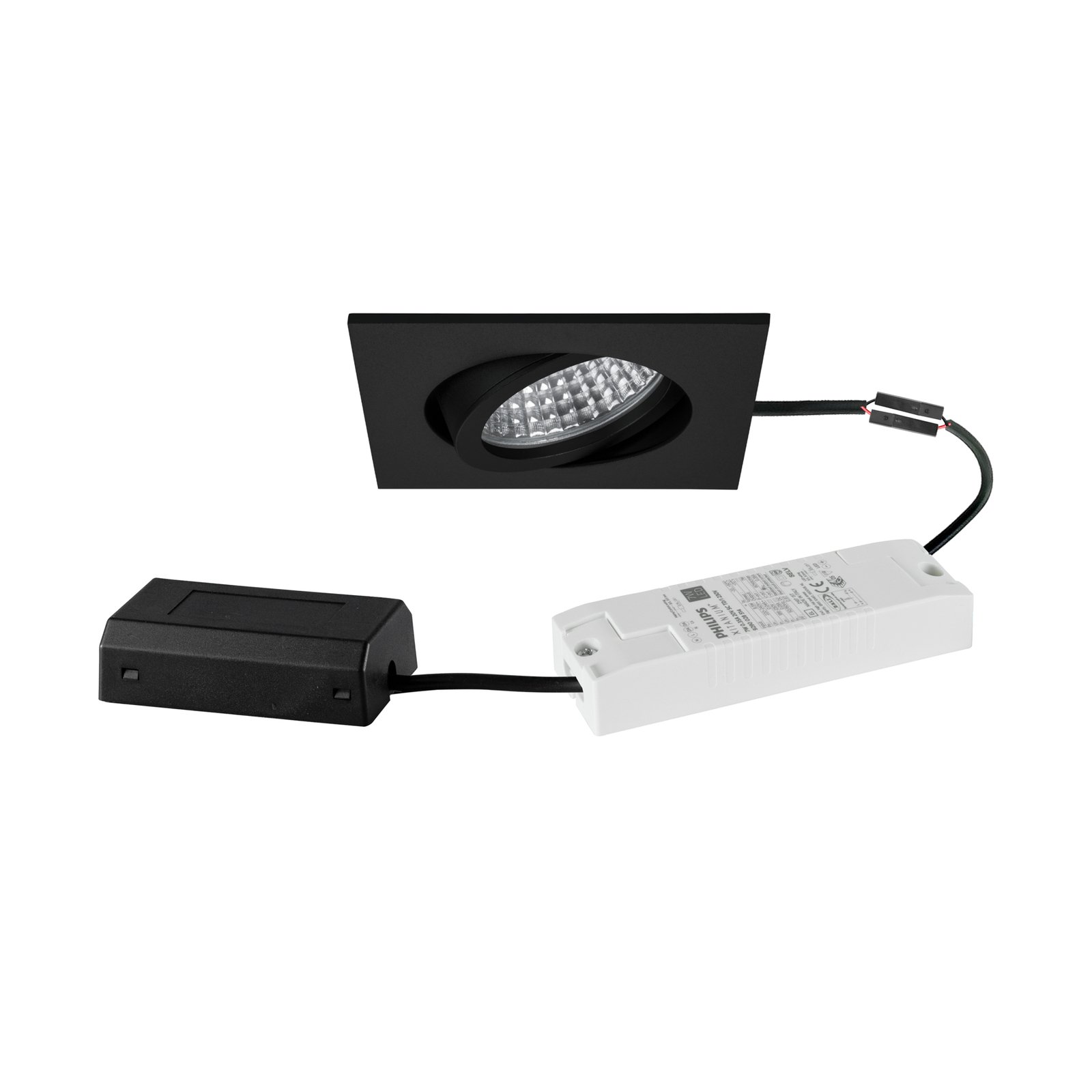 BRUMBERG recessed spotlight Tirrel-S DALI connection box, matt black