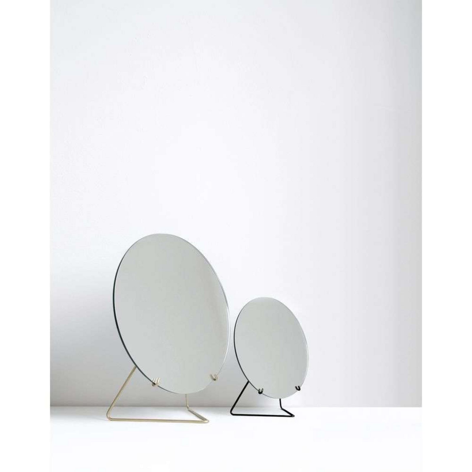 Standing Mirror Ø30 Black - Moebe