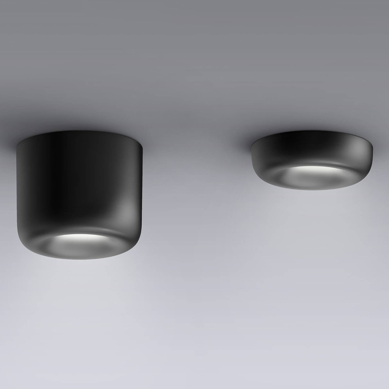 serien.lighting Cavity Recessed L, czarny