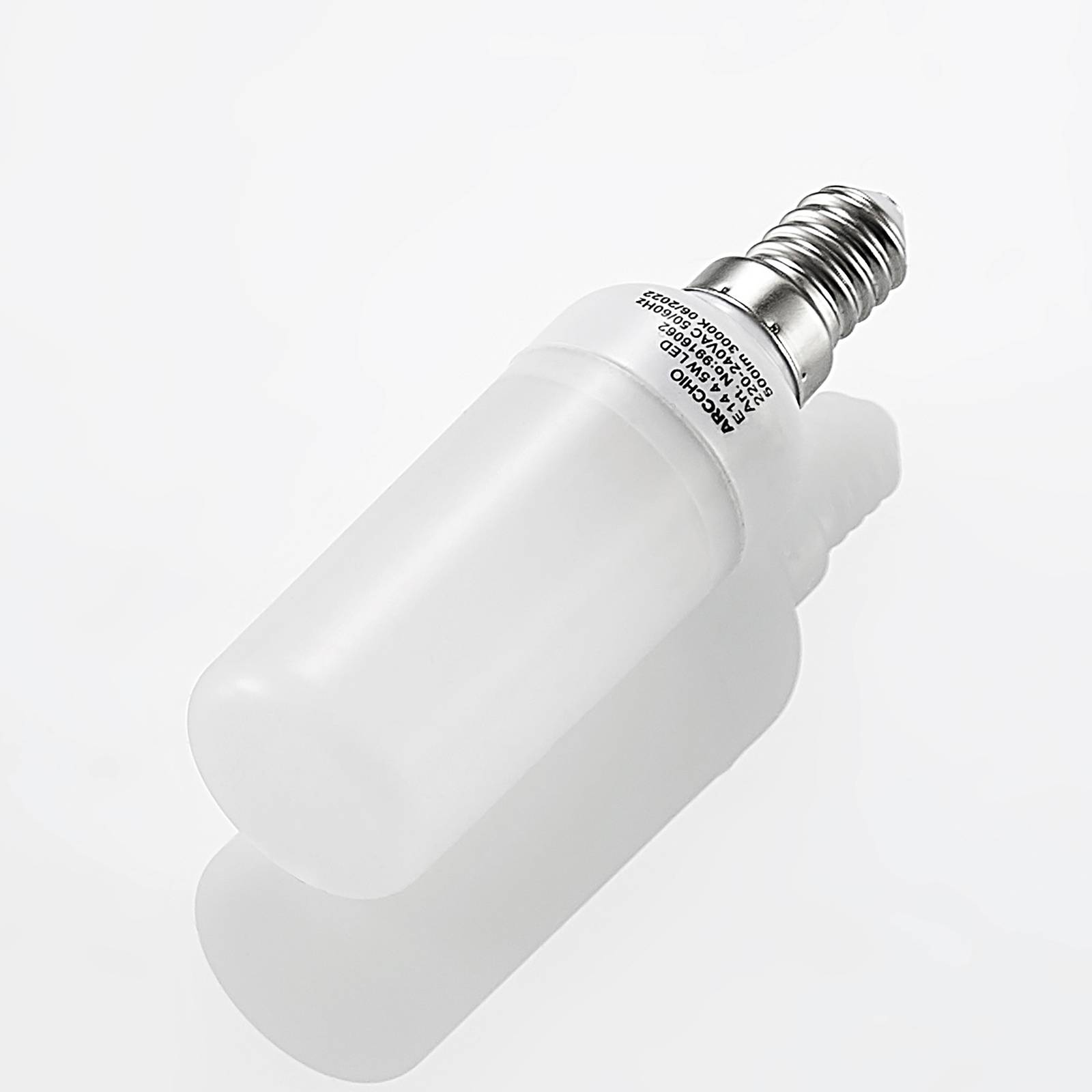 Żarówka rurkowa LED Arcchio E14 4,5W 3000K zestaw 4 szt