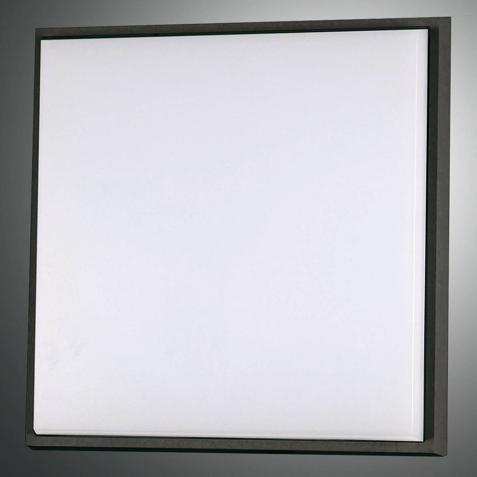 LED mennyezeti lámpa Desdy, 30x30 cm, IP54, fekete