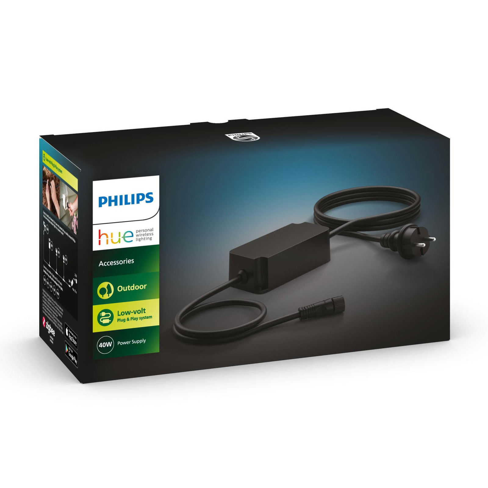 Philips Hue Outdoor voeding, 1 uitgang, 24V, 40W