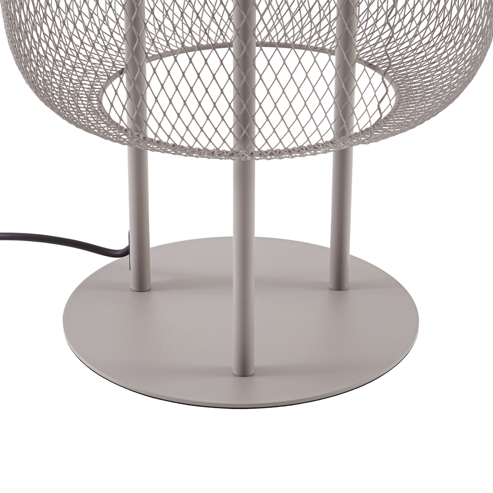 Lucande LED-lattiavalaisin Korvyn, kiviharmaa, korkeus 80 cm, IP44