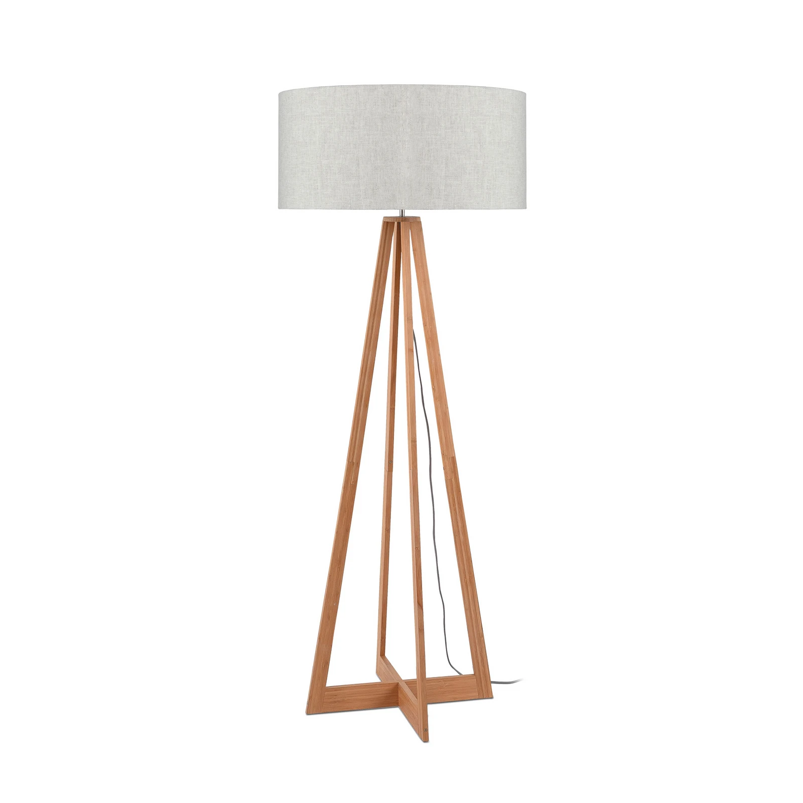 GOOD & MOJO stāvlampa „Everest“, gaiša lina, augstums 158 cm