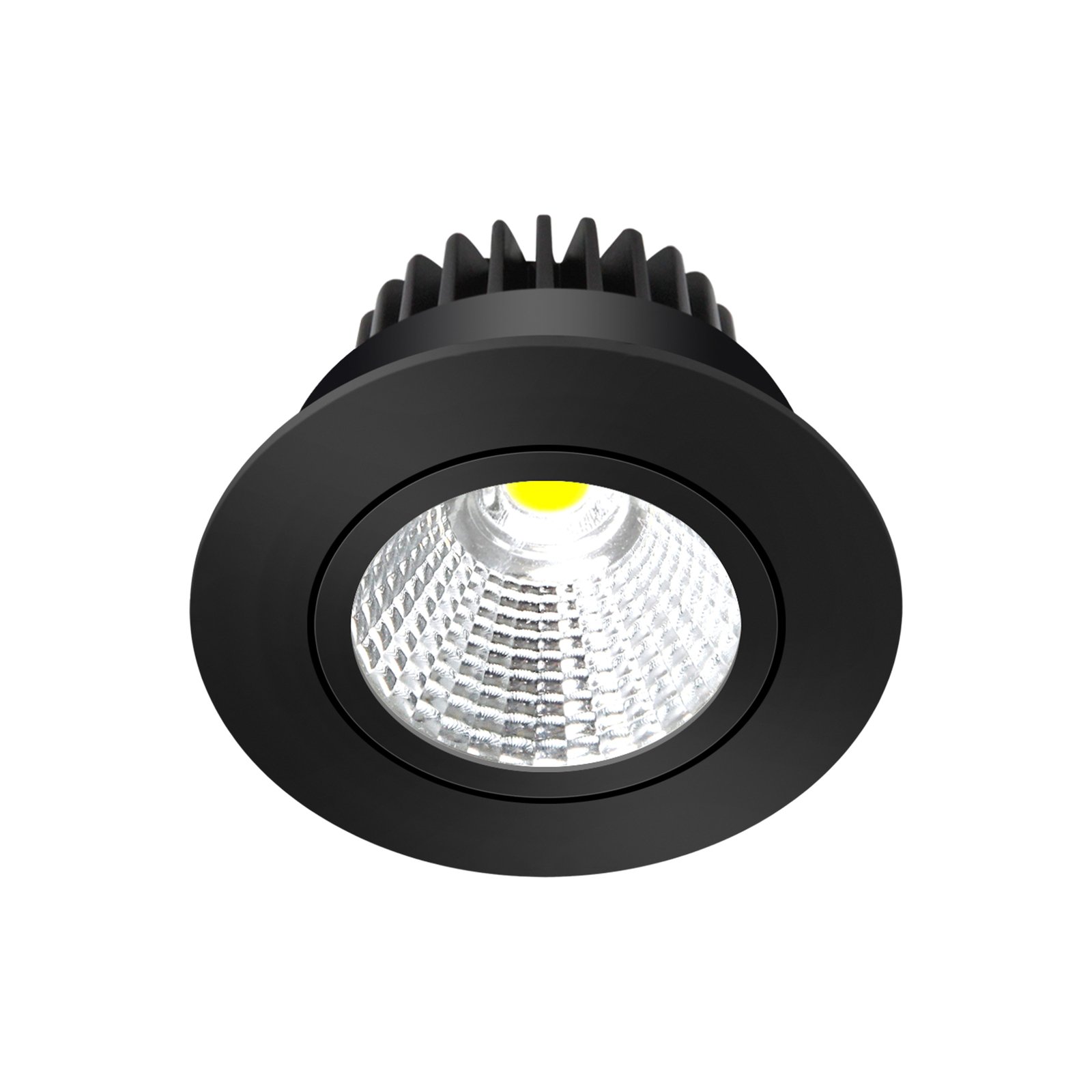 Arcchio LED-downlight Zarik svart, 3 000 K