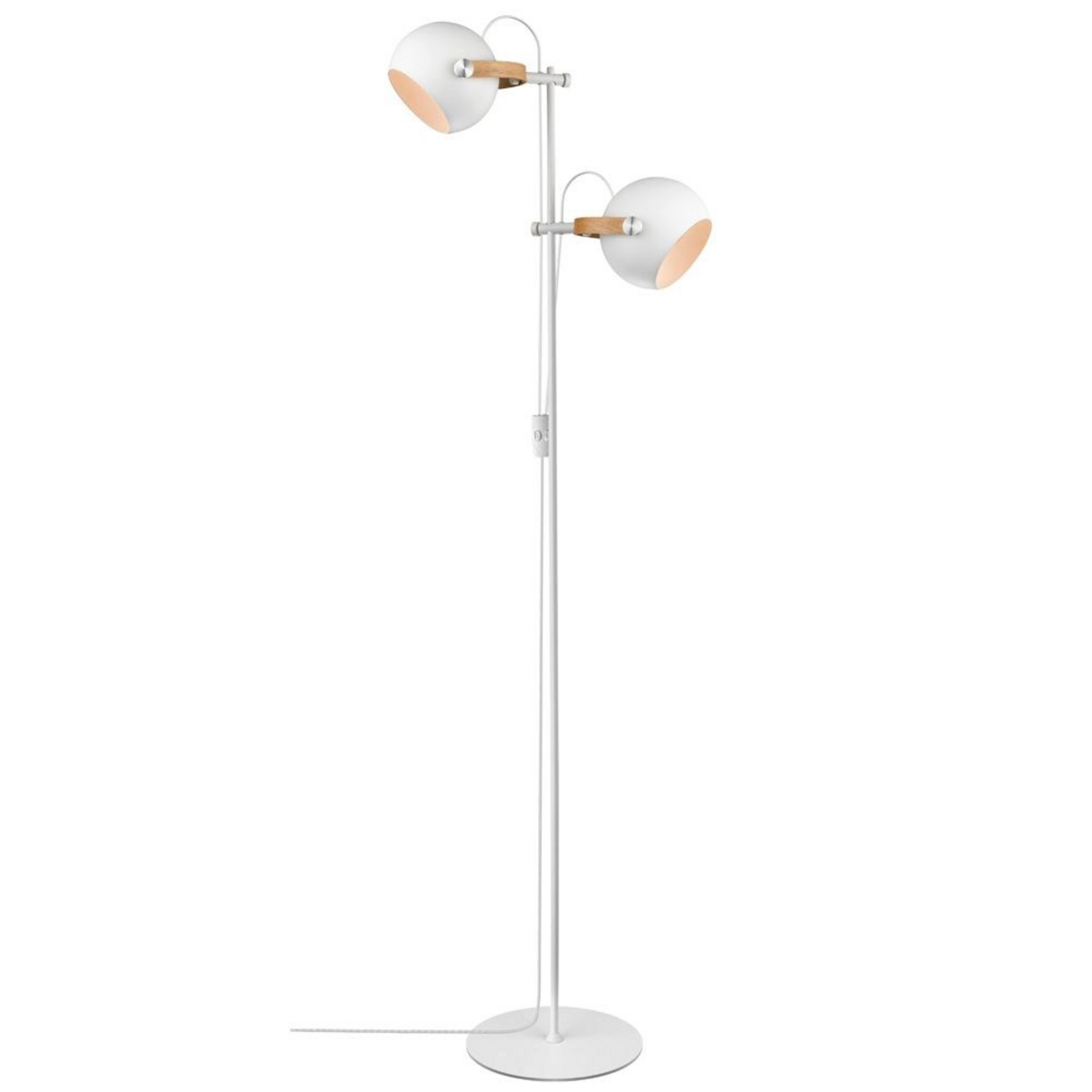 D.C Lampadaire 2L Ø18 White/Oak - Halo Design