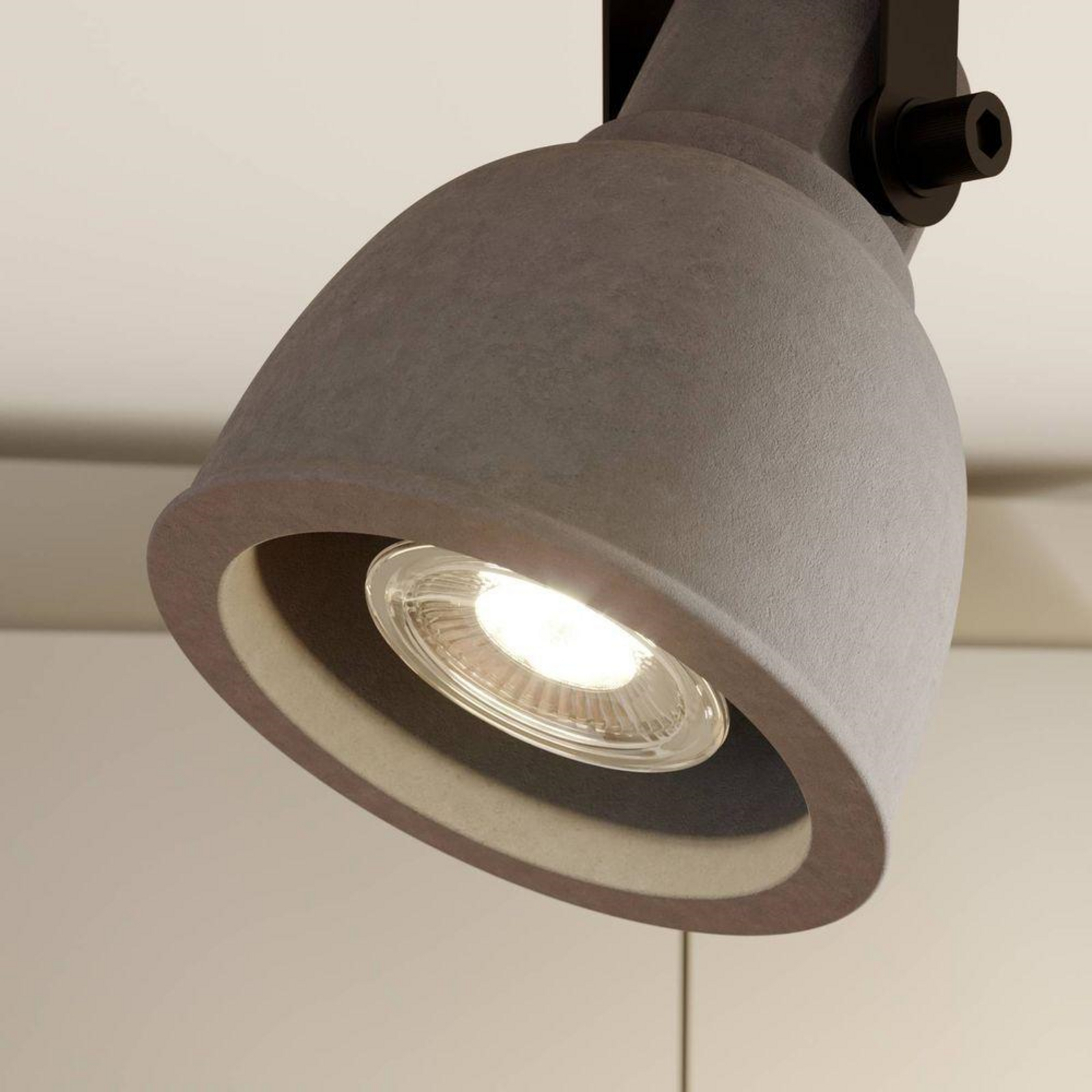 Mirka 3 Stropní Lampa Grey/Dark Wood - Lindby