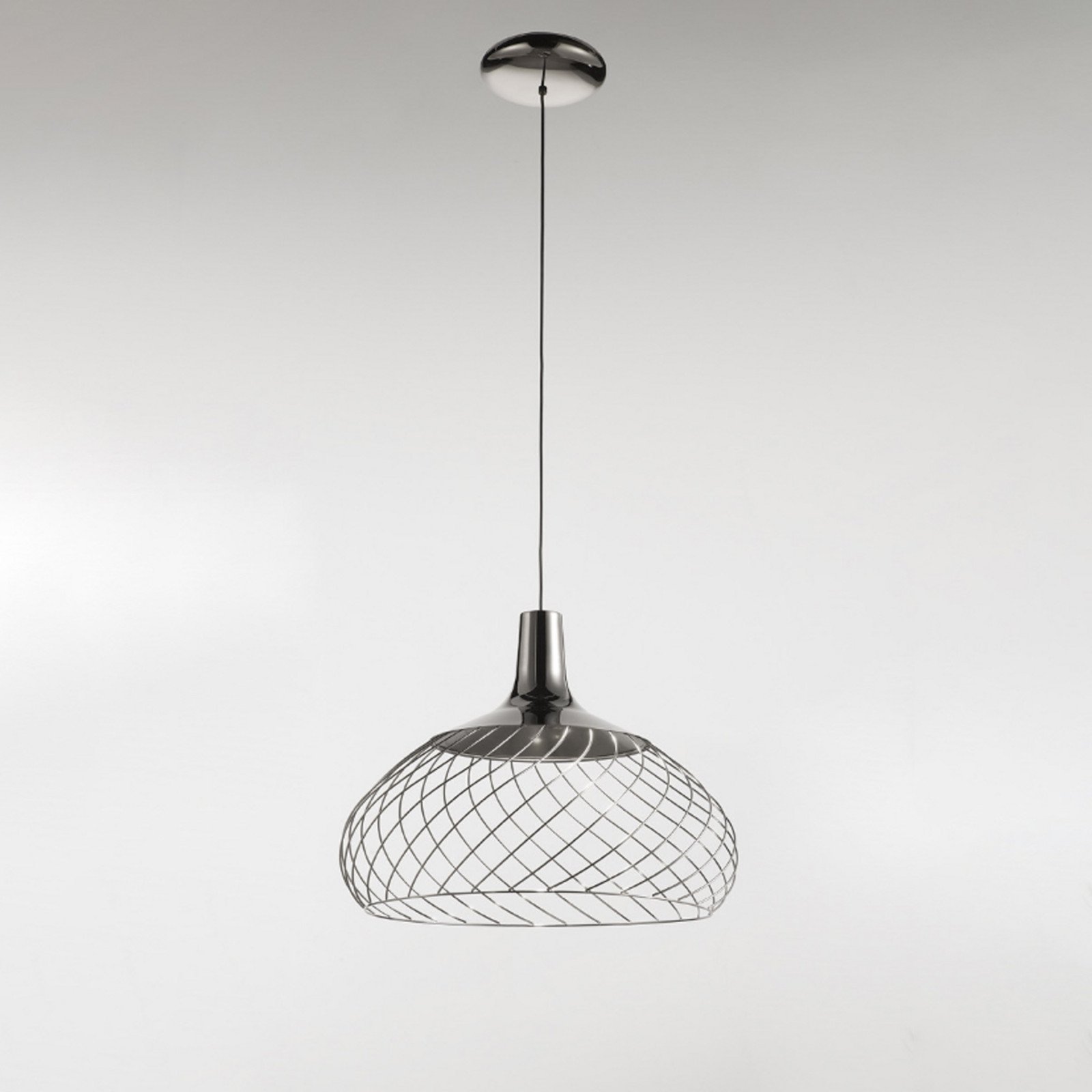 Stilnovo Mongolfier P2 lampă suspendată LED negru - Camera de zi / sufragerie - design - negru (RAL 9005) - Metal