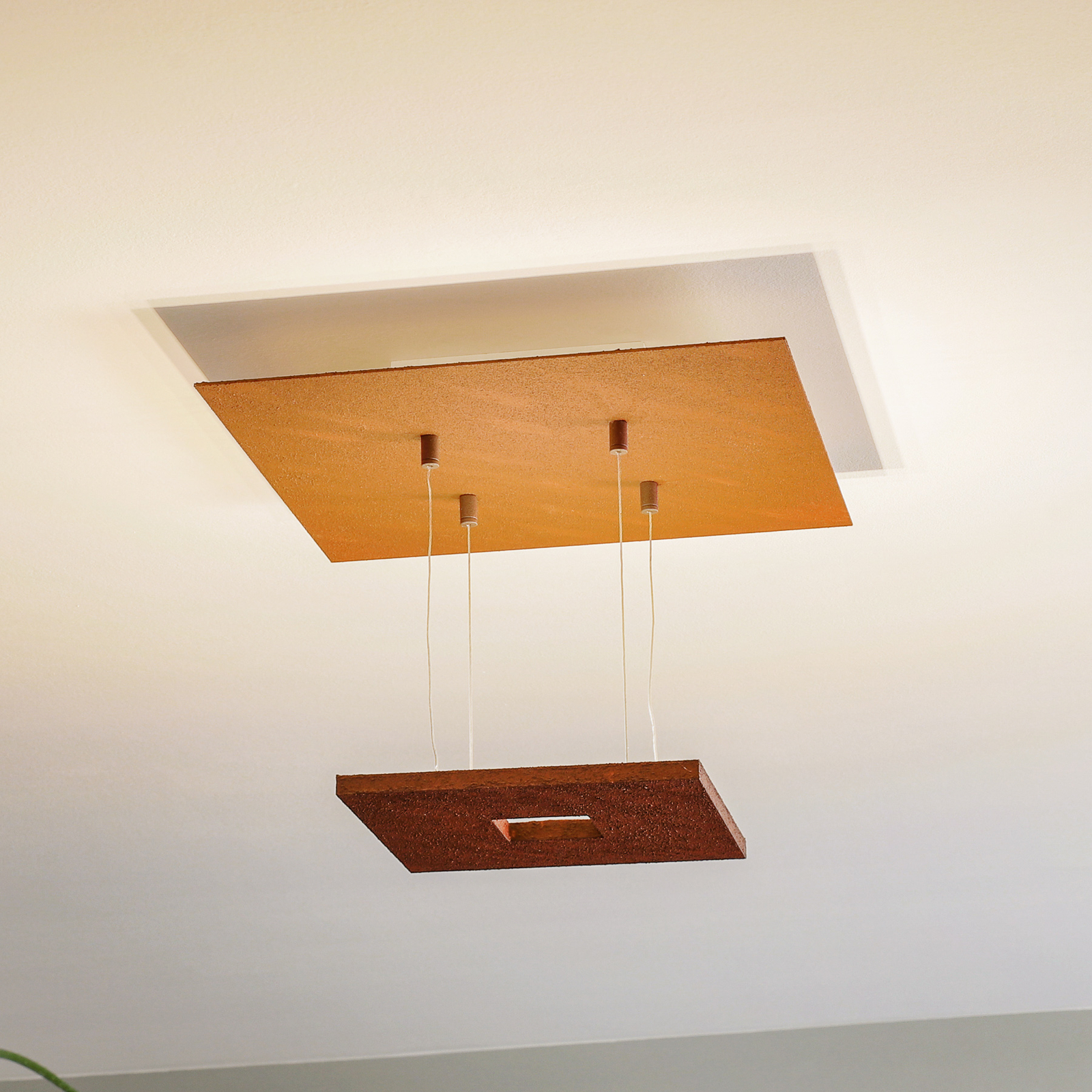 Escale Zen - lámpara LED de techo en color óxido