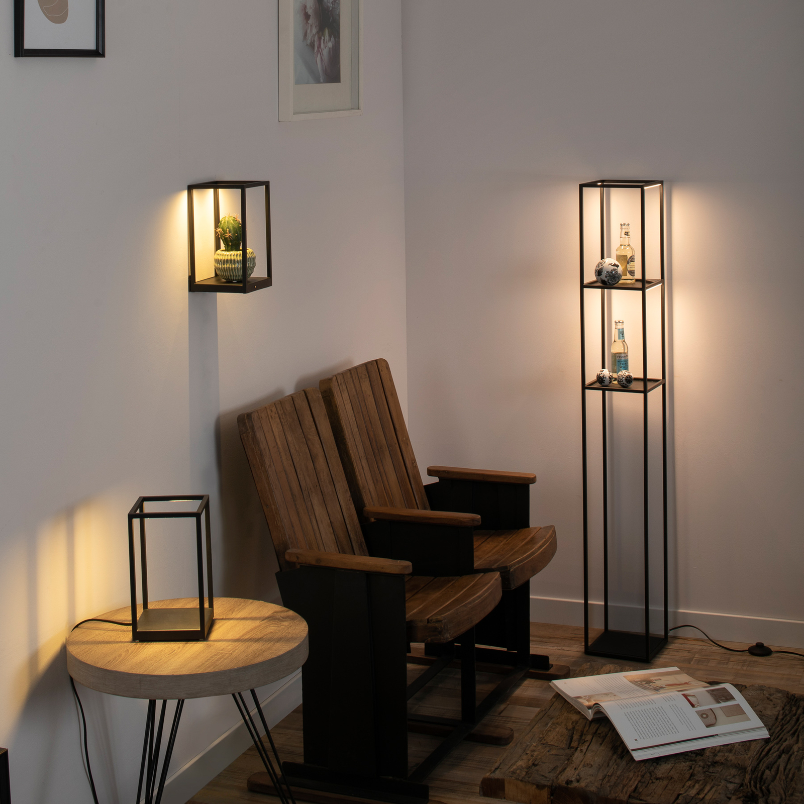Paul Neuhaus Contura LED-gulvlampe i sort