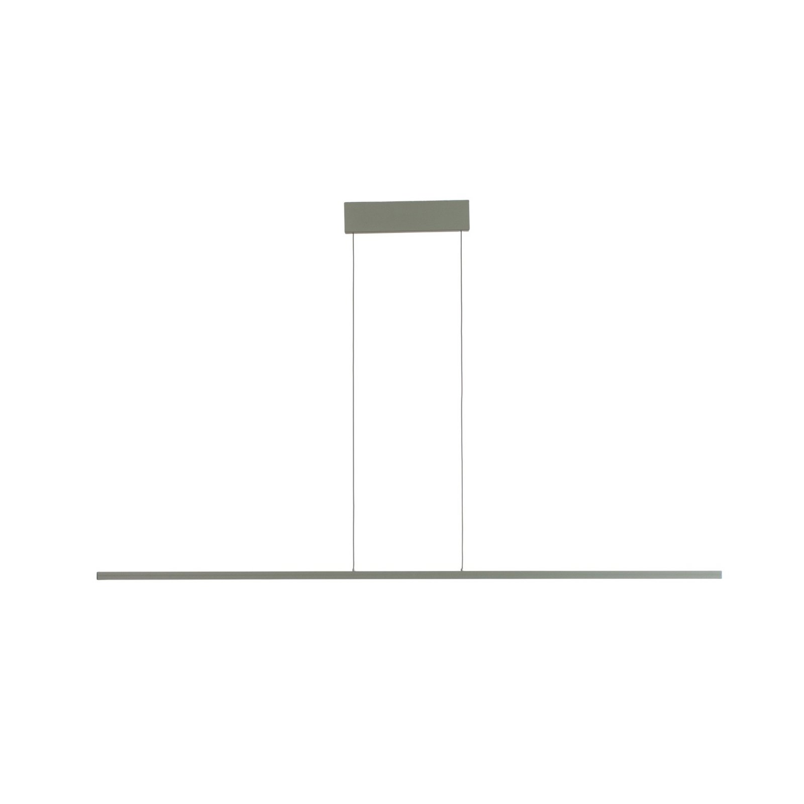 LED pendant light BAR, olive green, length 150 cm, metal, 32 W