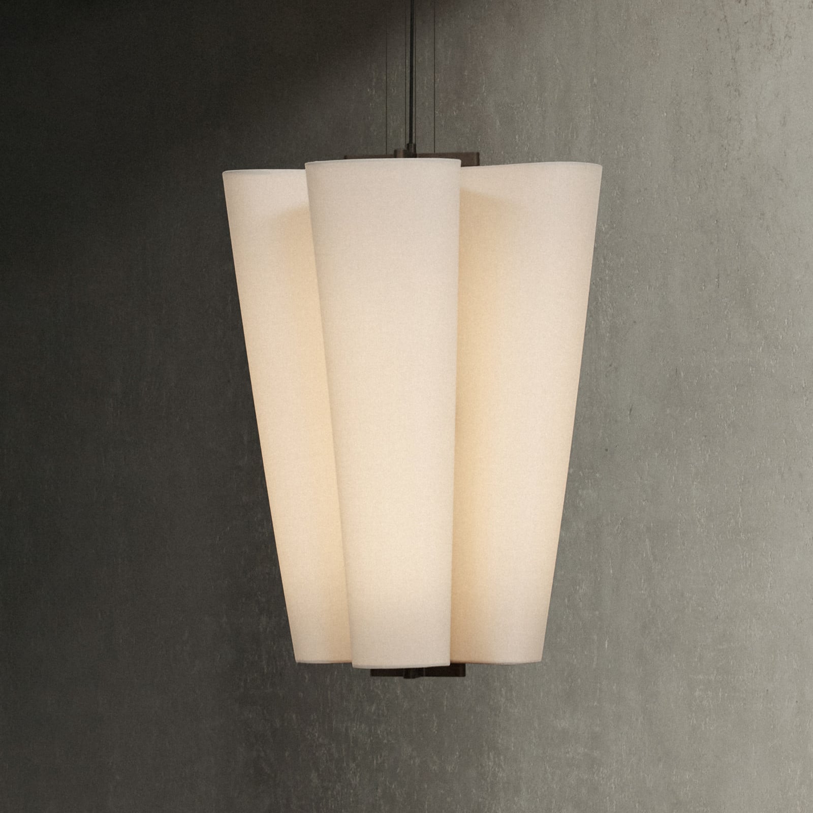 Bella SC115 hengelampe, Ø 54 cm, beige, 4 lyskilder – &TRADITION - Stue - Design - Stoff / Tekstil - Med flere lyskilder