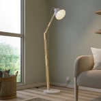 Skansen floor lamp, adjustable, white