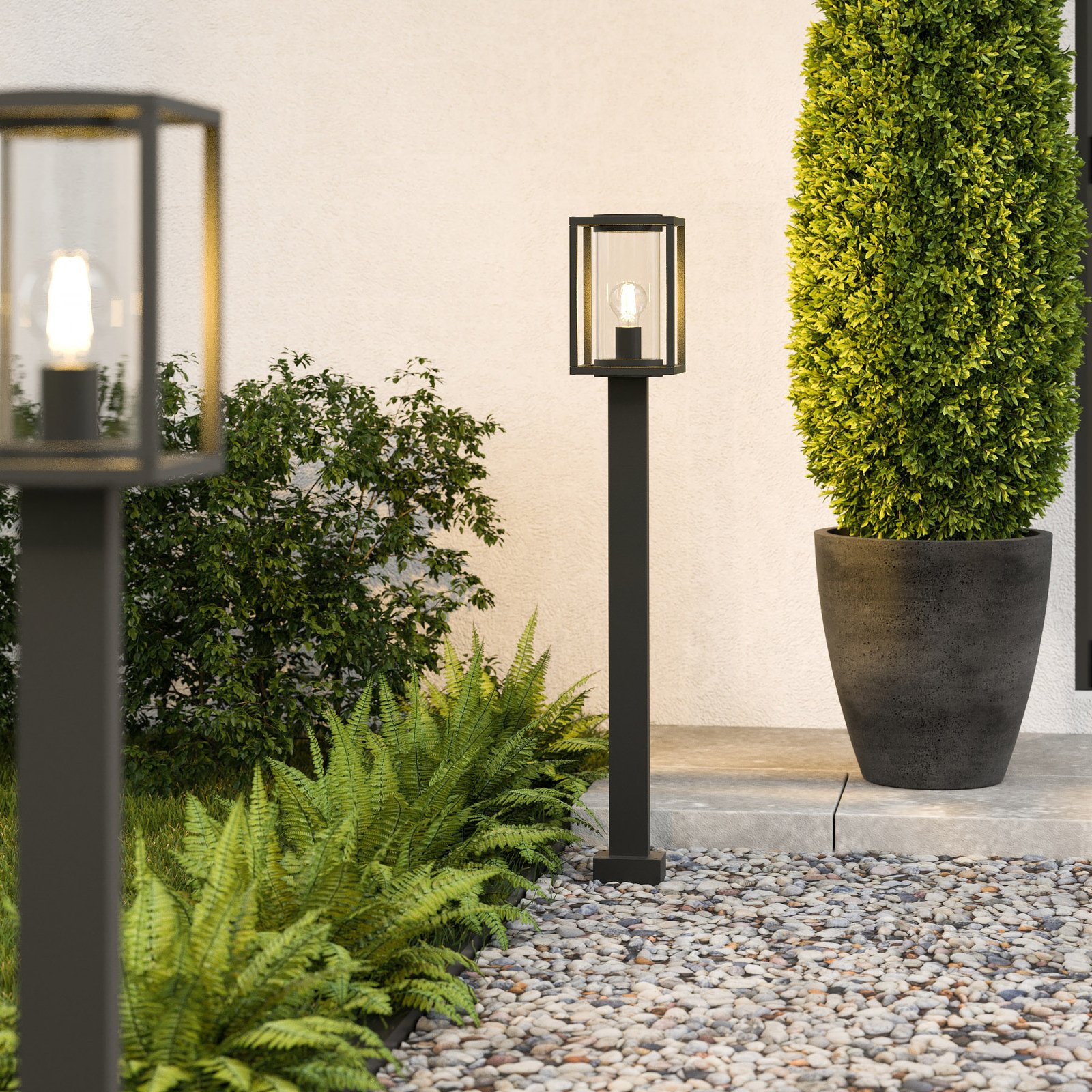 Ferda Außen Gartenleuchte H100 Graphite - Lucande