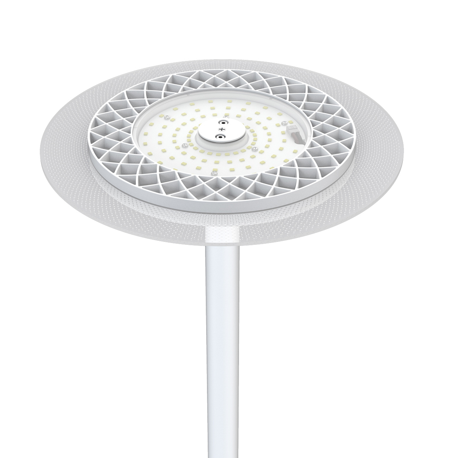 Arcchio Padoria LED-Stehlampe, dimmbar, weiß