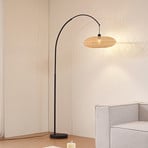 Lindby Floor lamp, bamboo