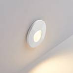 Molto Luce LED-inbyggnadslampa Wall 68R Sina IP44 RD, vit, CCT