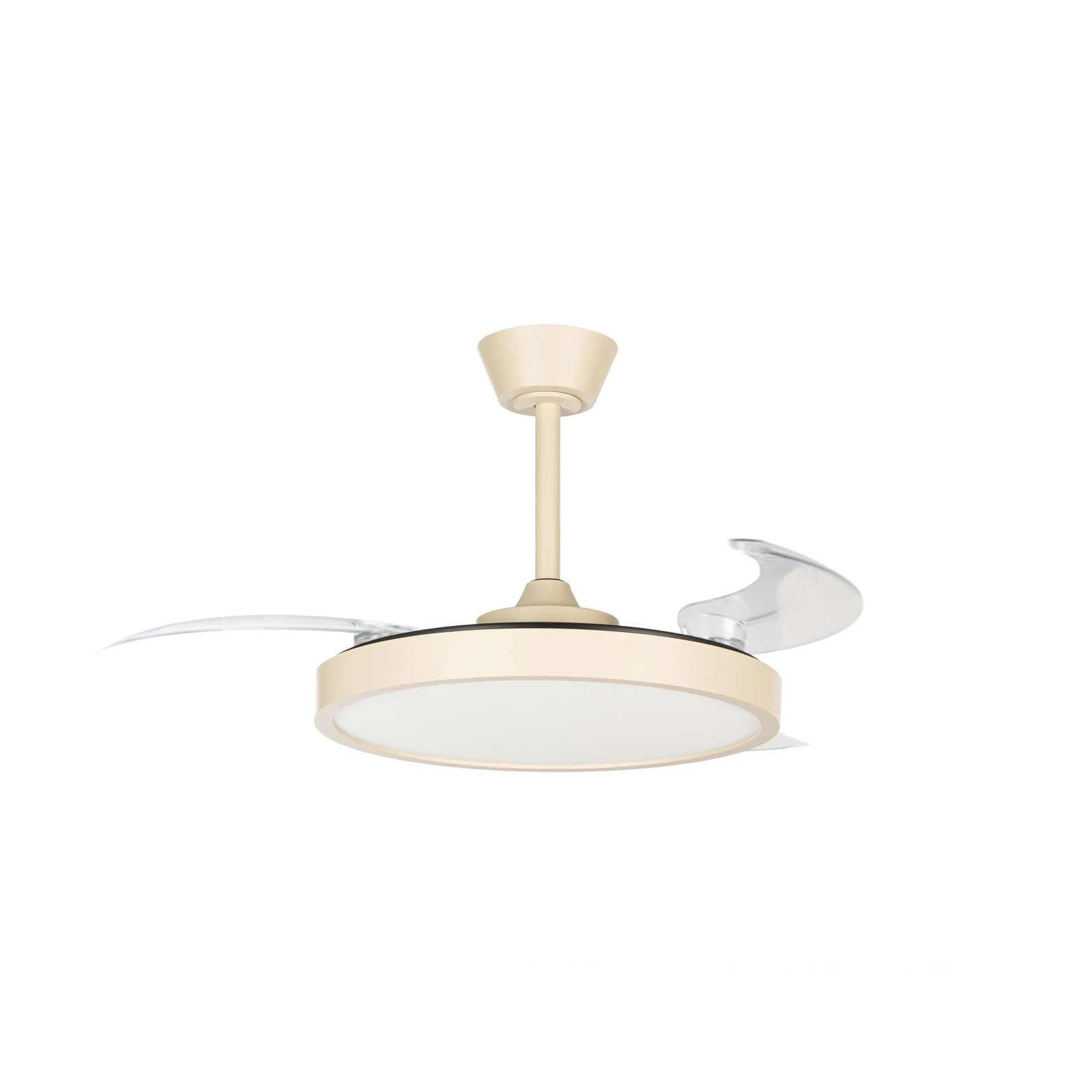 Lindby LED stropni ventilator Orasu, premer 107 cm, bež, CCT