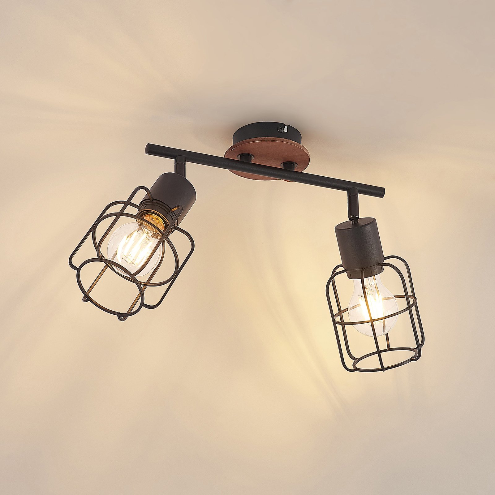 Lindby Telmos downlight, two-bulb