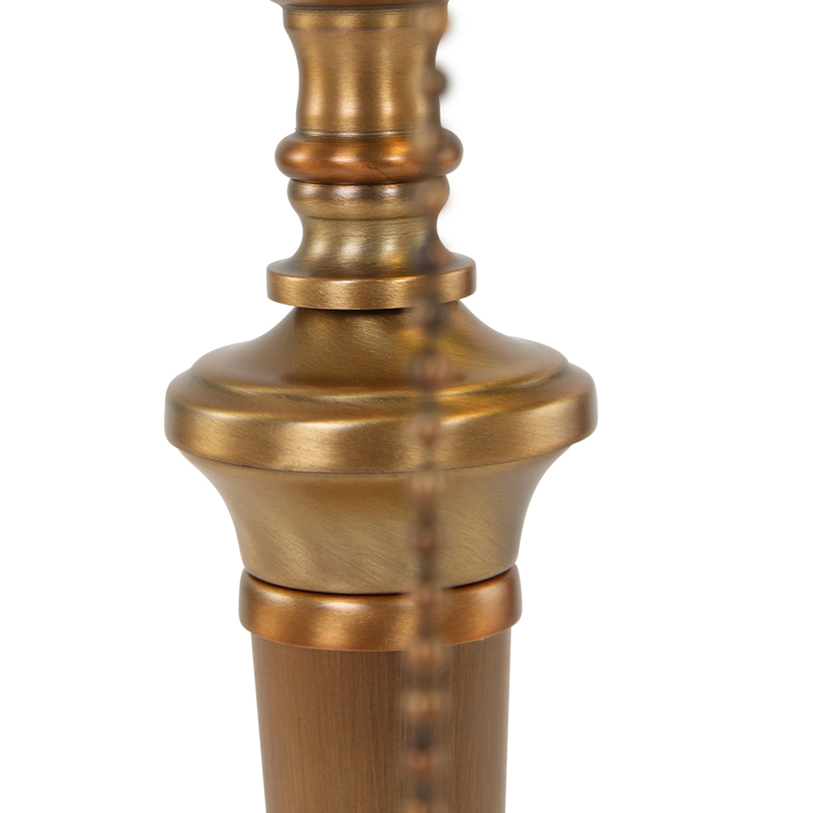Bureaulamp Ancilla, glazen kap, brons/groen