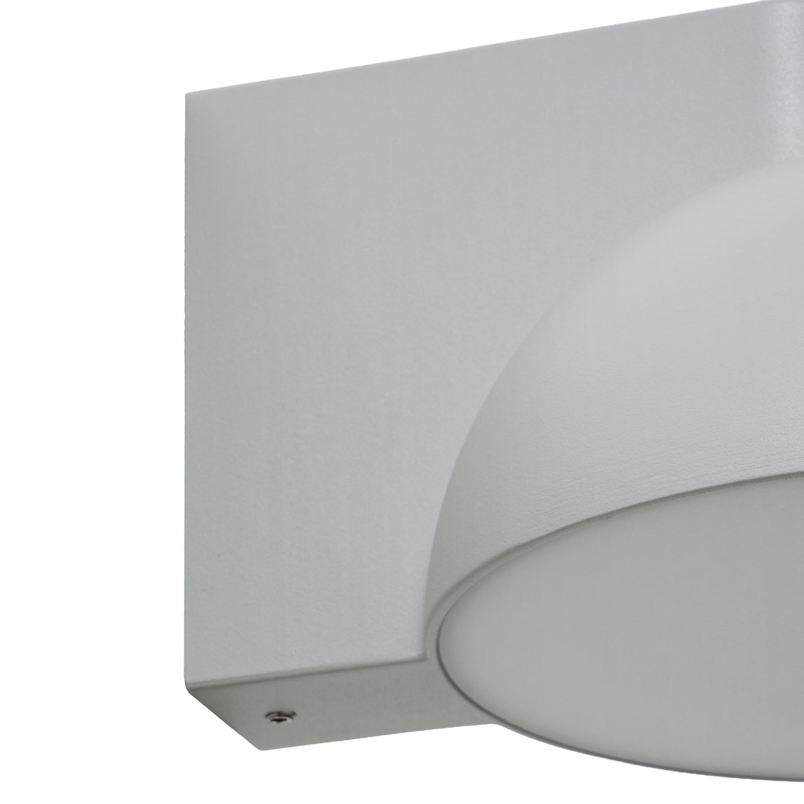 Velira LED buiten wandlamp, metaal, IP54, lichtgrijs - Lucande