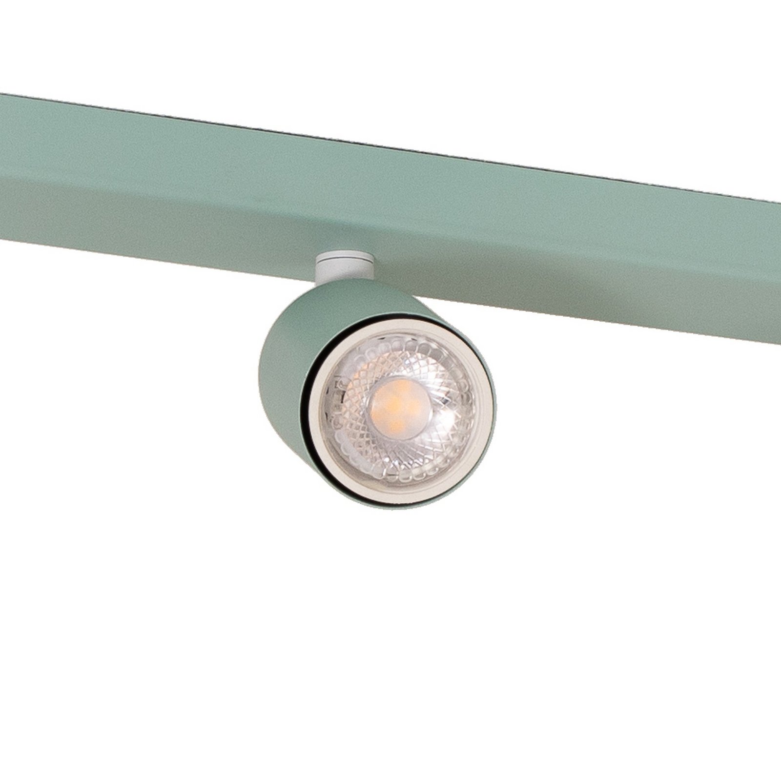 Stropni reflektor Livia, mint zelena, 52 cm, 3 žarulje, metal, GU10