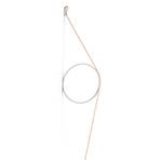 FLOS Wirering magenta LED wall light, ring white
