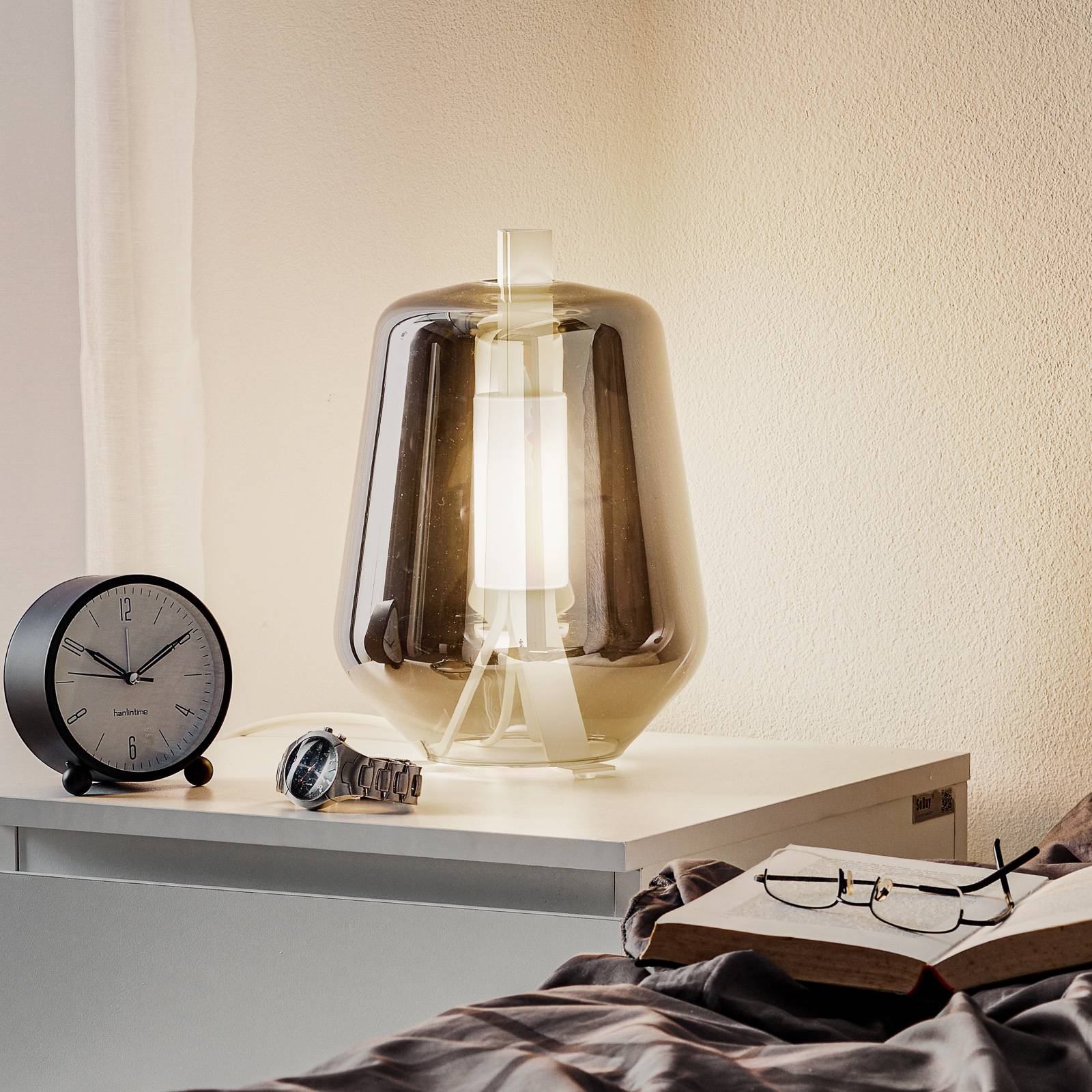 Prandina Luisa T1 bordlampe 2.700 K hvid/spejl