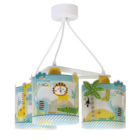 Kinder-Hängeleuchte Little Jungle, dreiflammig