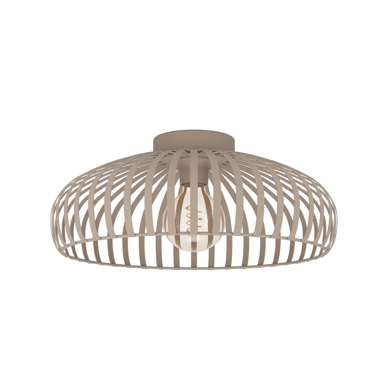 Mogano 3 ceiling light, beige, Ø 43 cm, metal, E27 Mogano 3 ceiling light, beige, Ø 43 cm, metal, E27