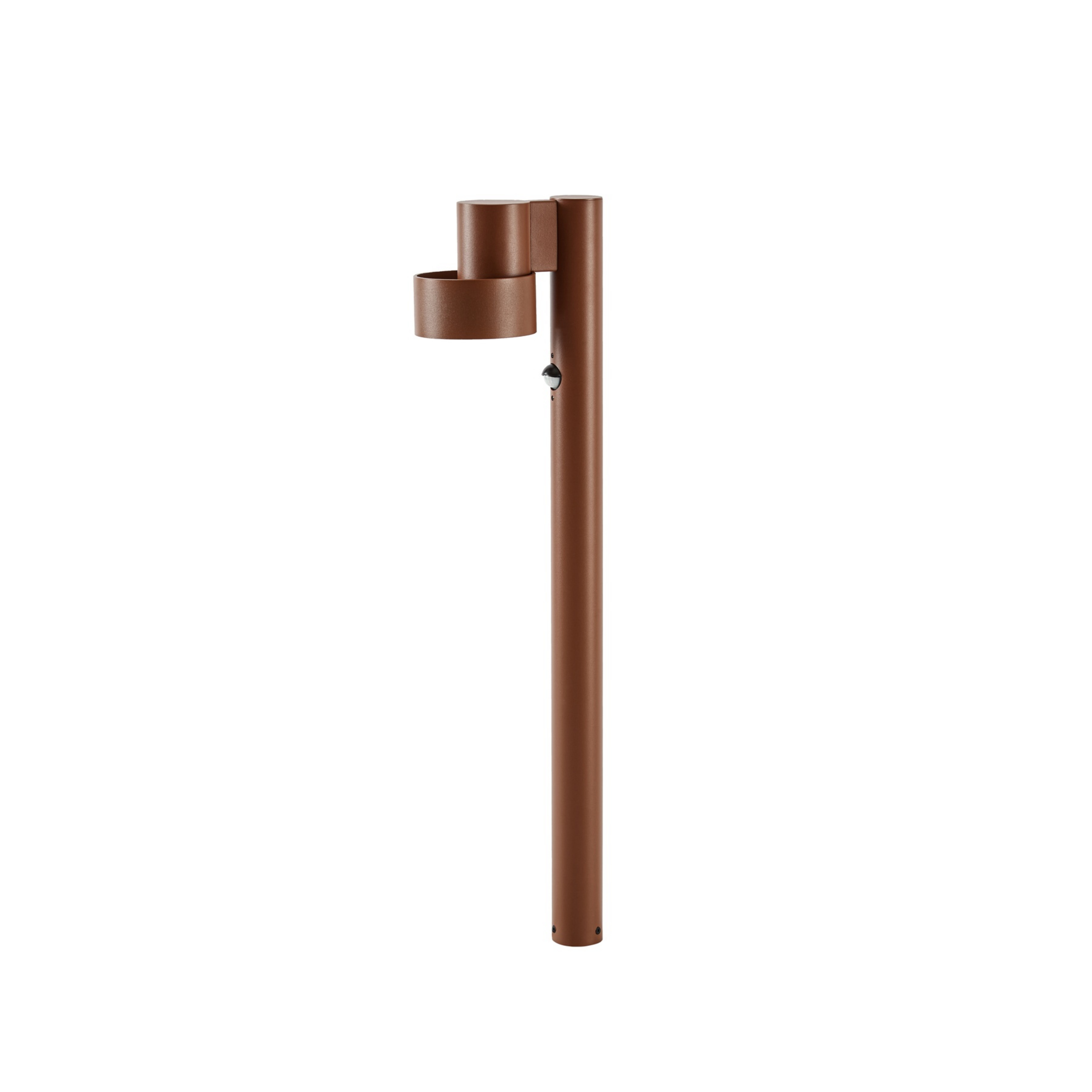 Elune LED-veilampe, brun, sensor, IP44, 77 cm - Lucande