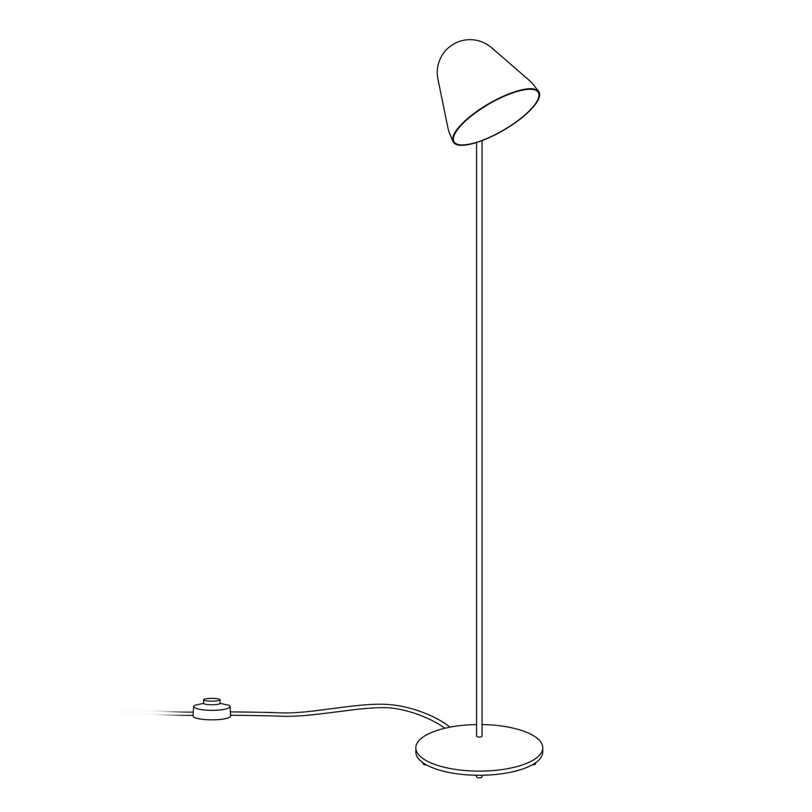 Nyta Tilt S Floor floor lamp, white