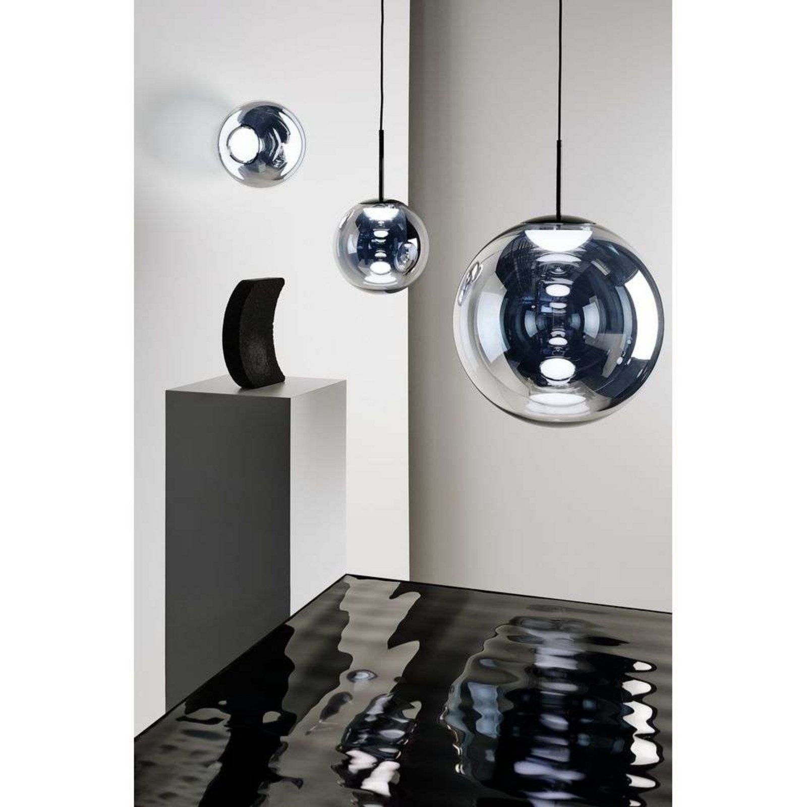 Globe Lustră Pendul Ø25 Silver - Tom Dixon