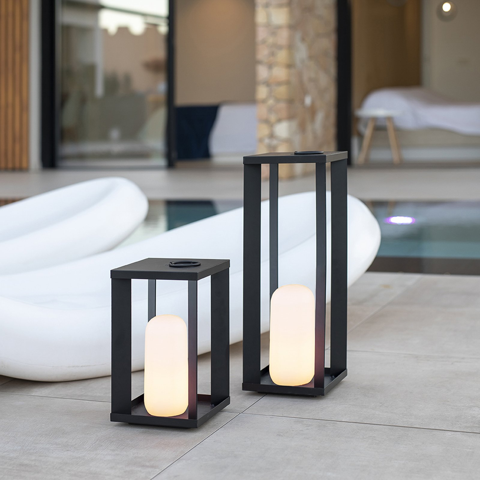 Newgarden Siroco LED patio light with rechargeable battery