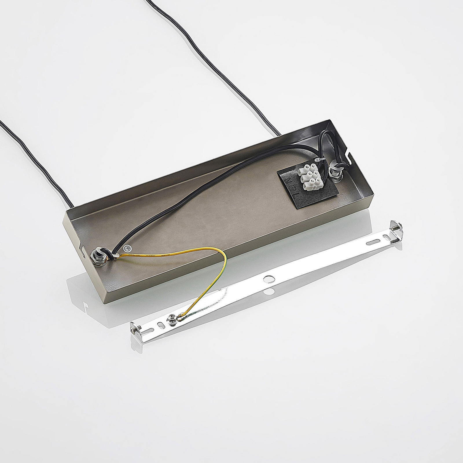 Lindby Darima lampa wisząca z tkaniny, szara