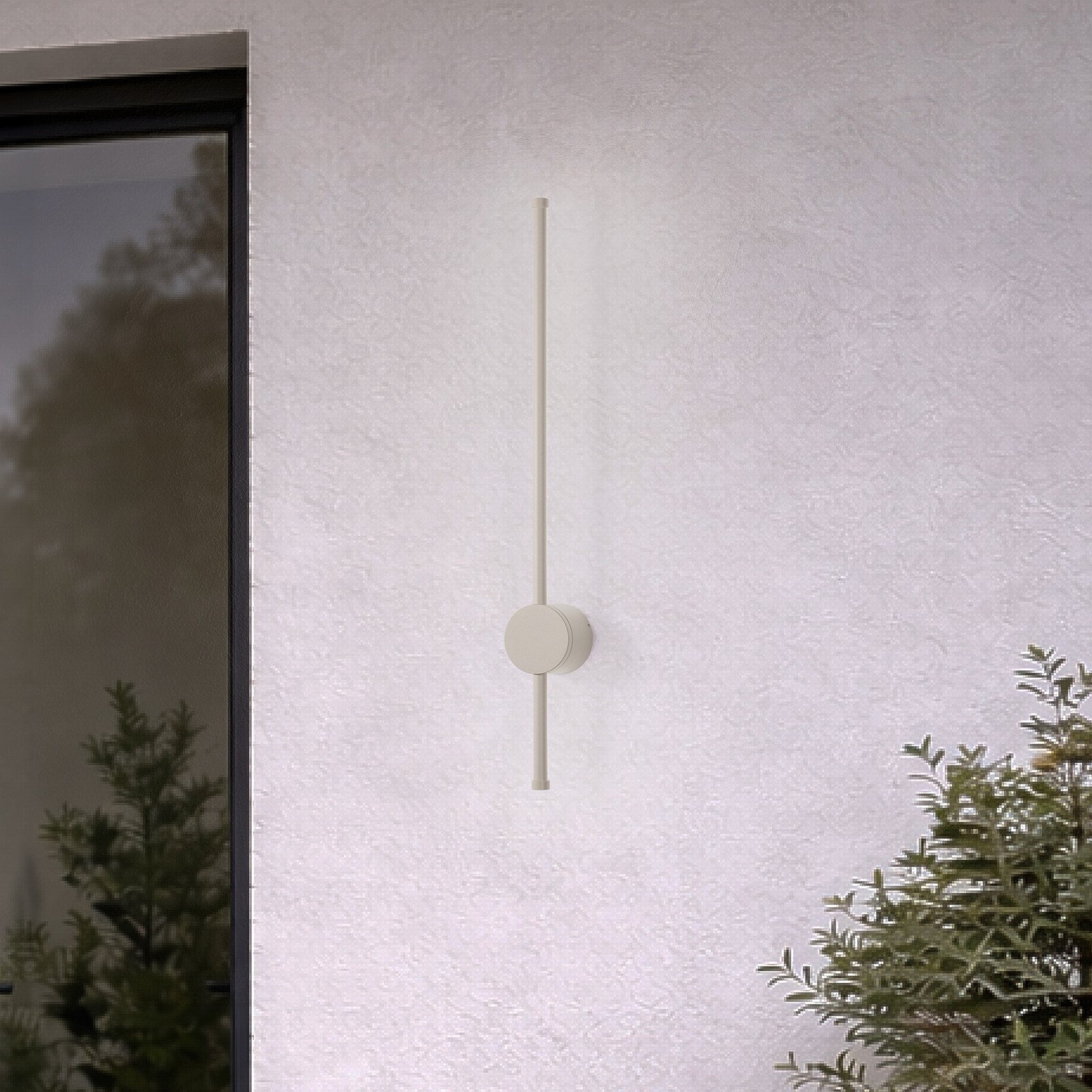 Euluna Aplică de perete LED Orla S nisip aluminiu înălțime 65 cm - nisip alb