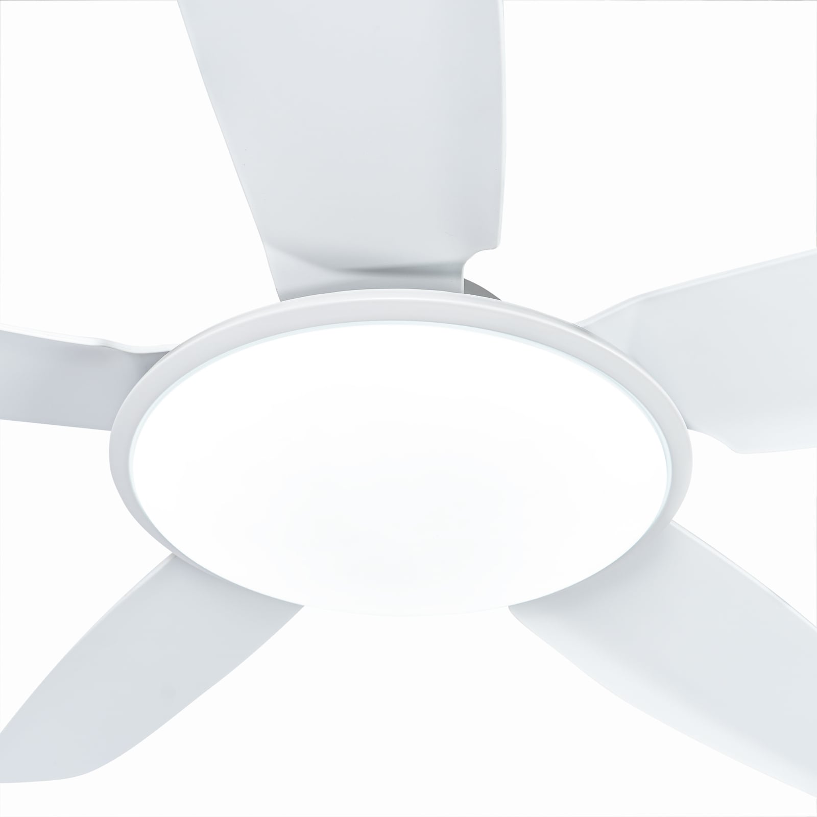 Ventilateur de plafond LED Divian, blanc, courant continu, silencieux, CCT -