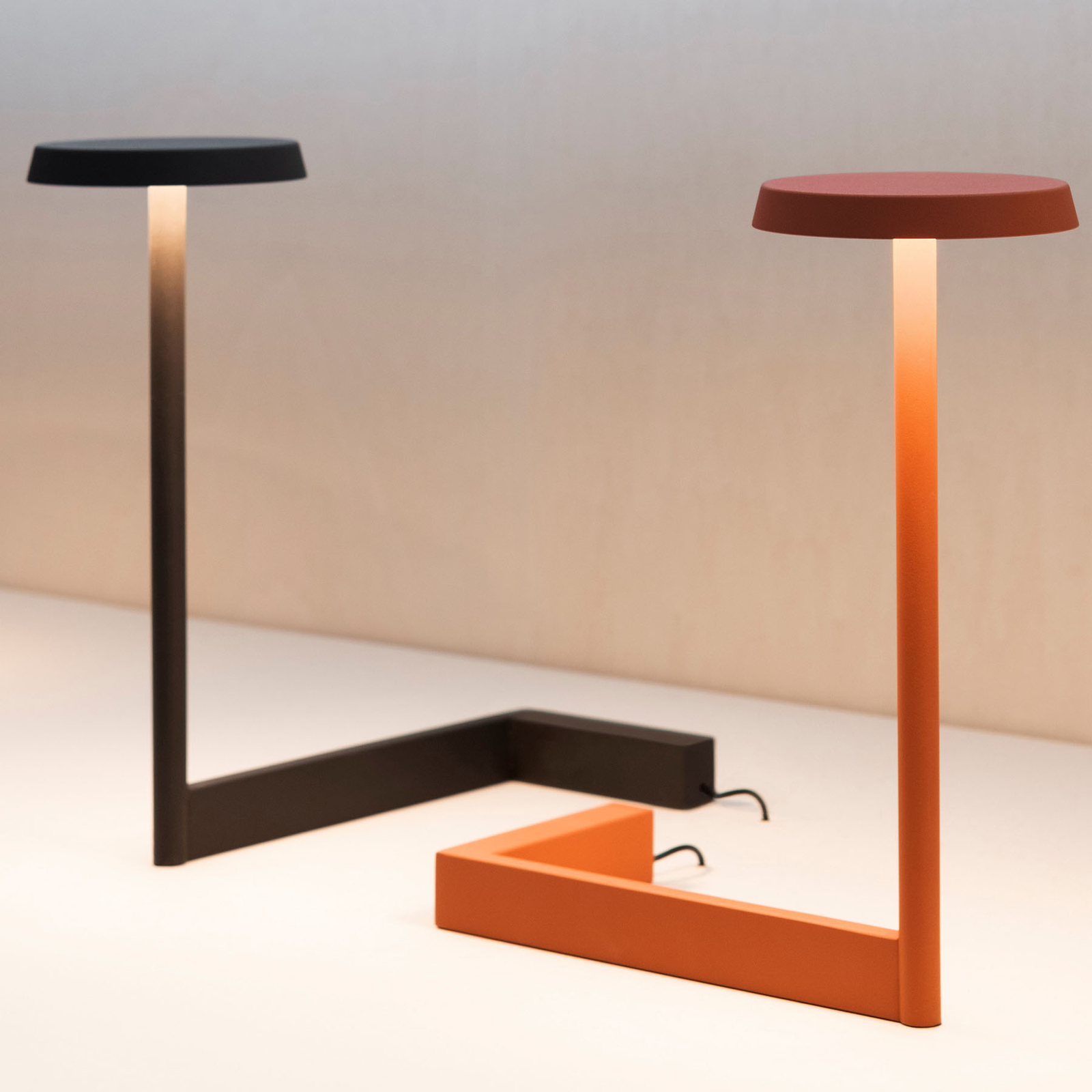Vibia Flat LED table lamp height 30 cm black