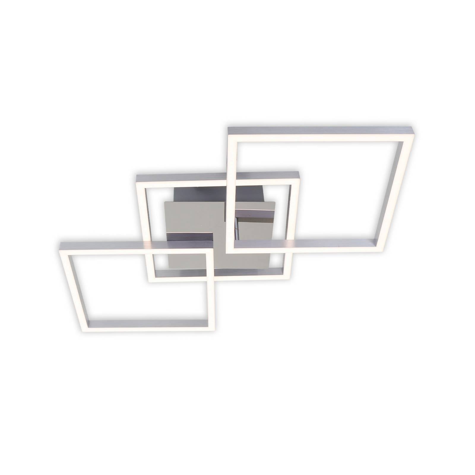LED-Deckenleuchte Frame step-dim chrom-alu 76x37cm