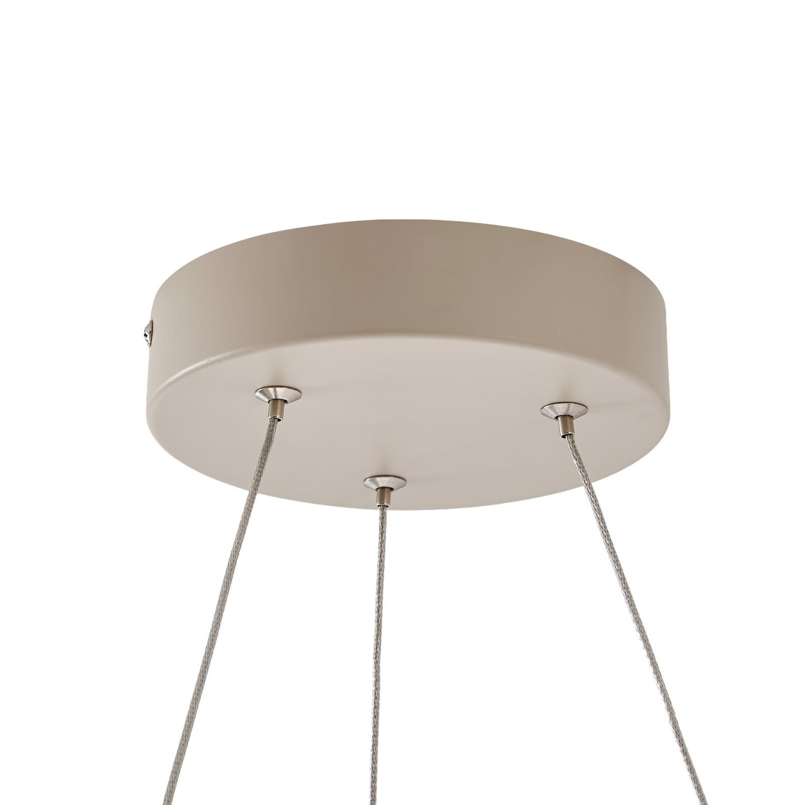 Lucande LED-riippvalgusti Thelma, naturaalne tamm/hall, Ø 70 cm Lucande LED-riippvalgusti Thelma, naturaalne tamm/hall, Ø 70 cm