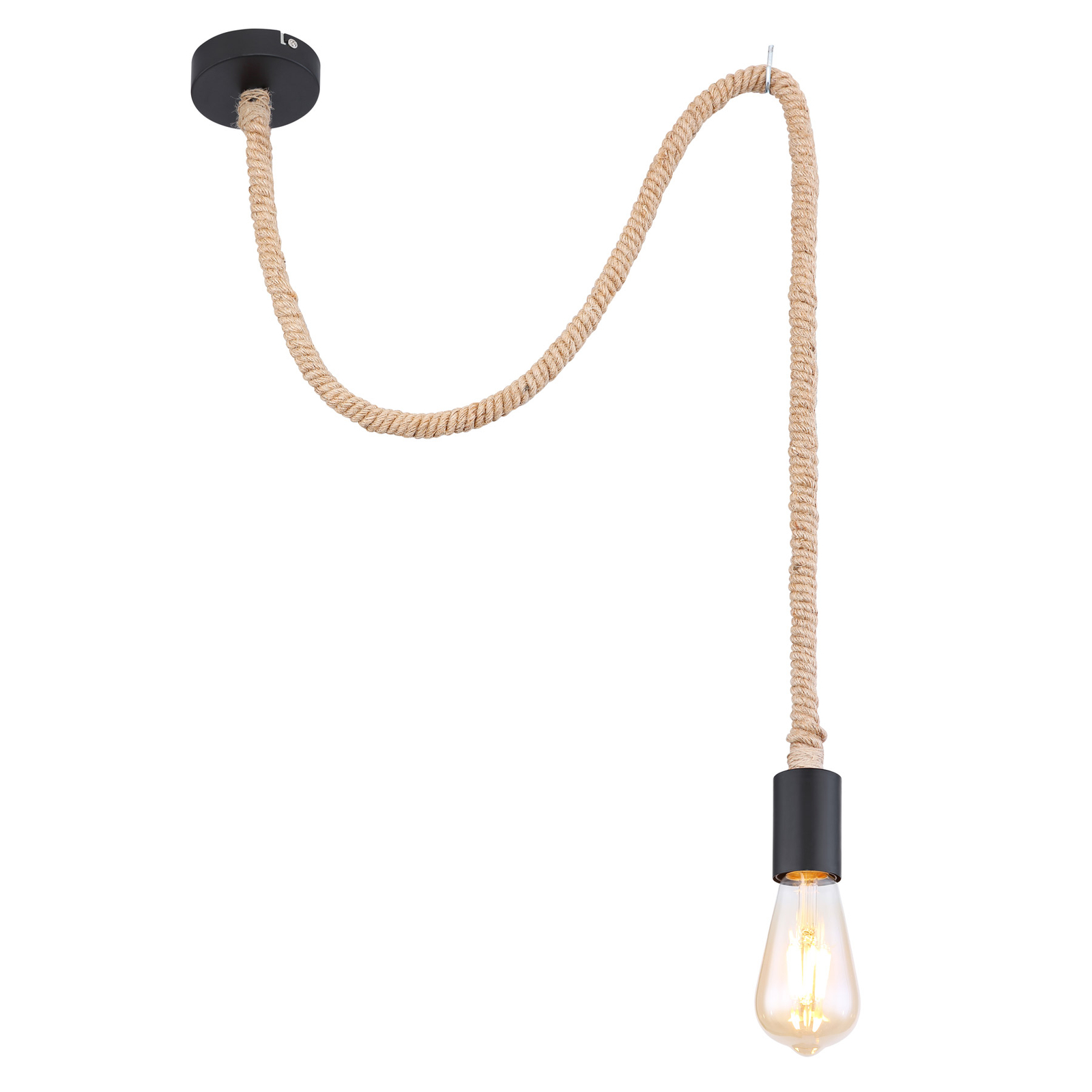 Hanglamp Ulleu, 1lamp, zonder kap Lampen24.be