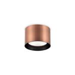 Ideal Lux faretto Spike Round, color rame, alluminio, Ø 10 cm