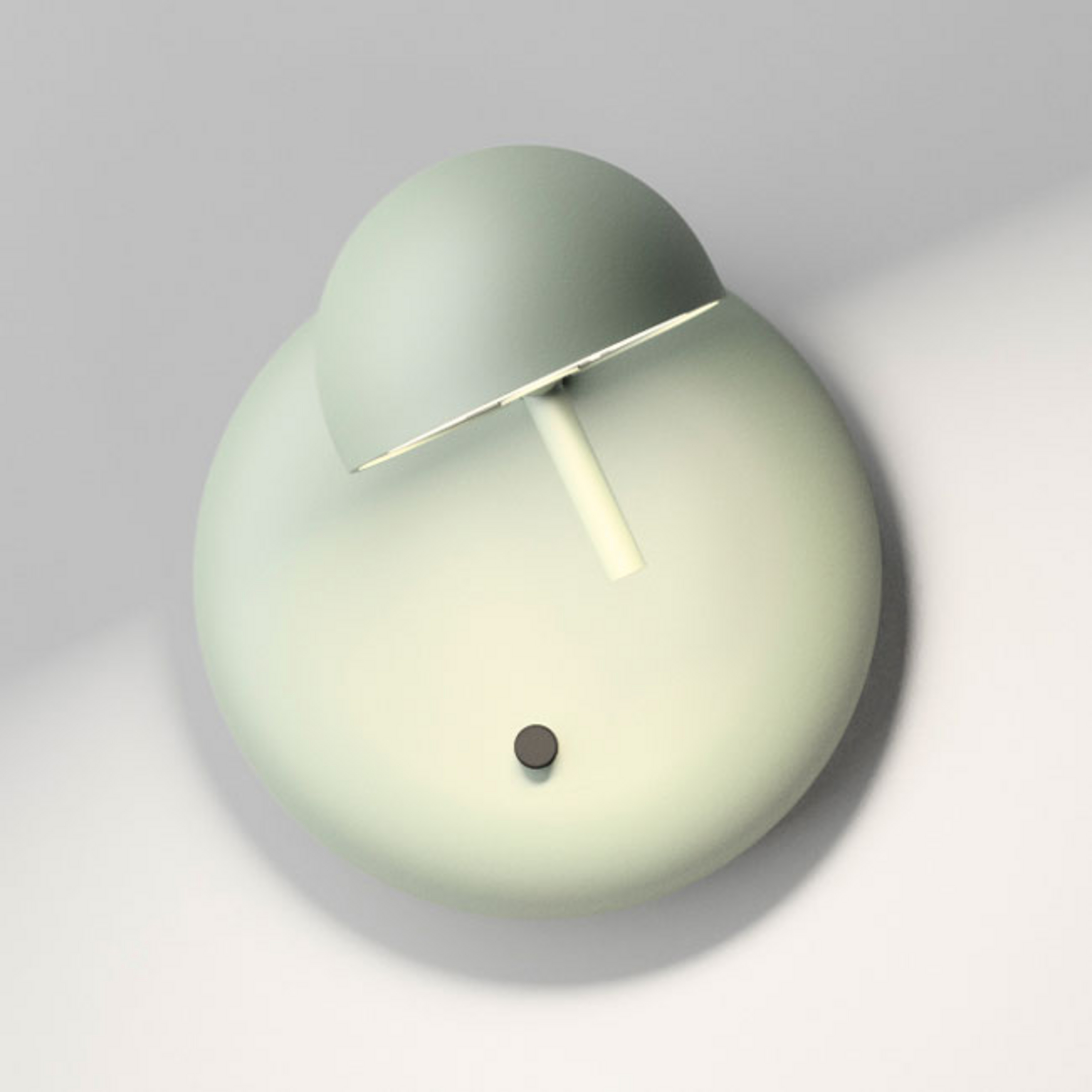 Pin 1675 LED wall light, 11 cm, green - Vibia